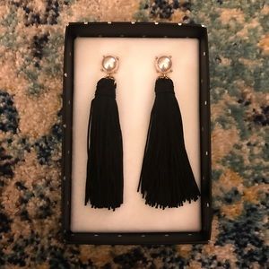 NIB Pearl Tassel earrings by Bauble Bar x Bloomies